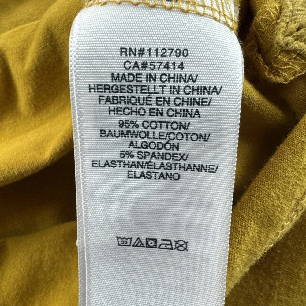 True Religion Polo Mens S Mustard Yellow Buddha Short Sleeve Preppy Y2K Stretch